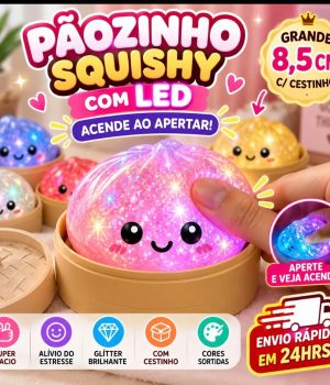 Squishy Pãozinho com LED Acende ao Apertar - foto 1