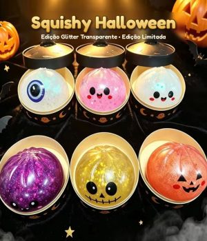 Squishy Halloween Dumpling Glitter com Cestinho - foto 1
